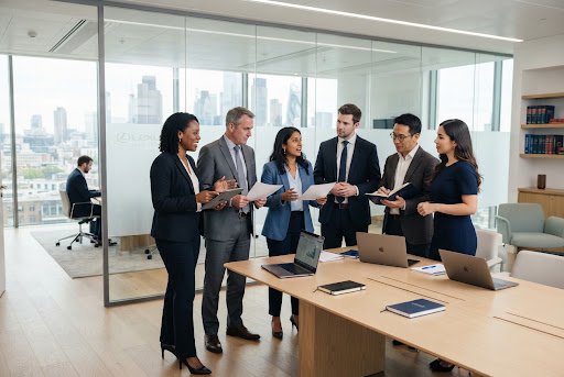 Equipo de abogados profesionales